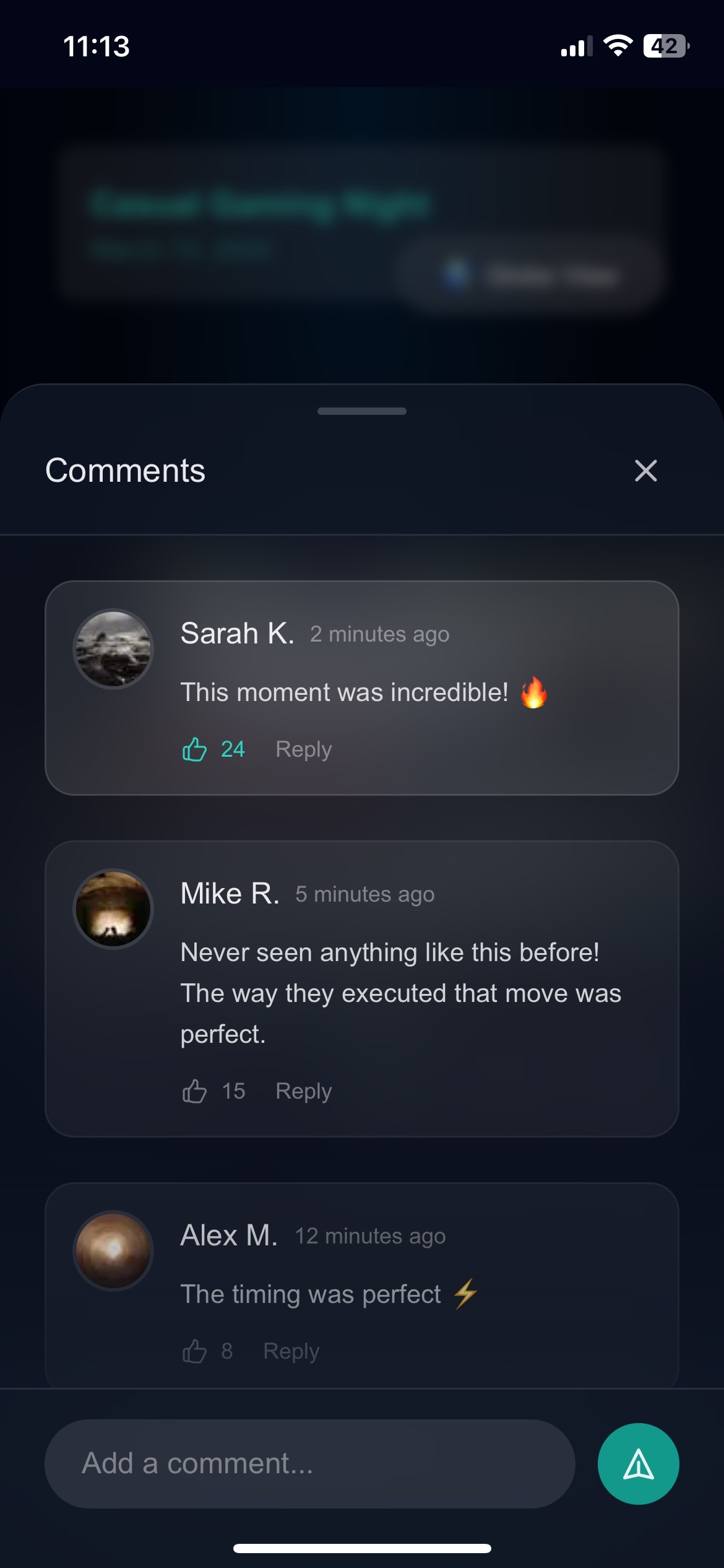 Comments View